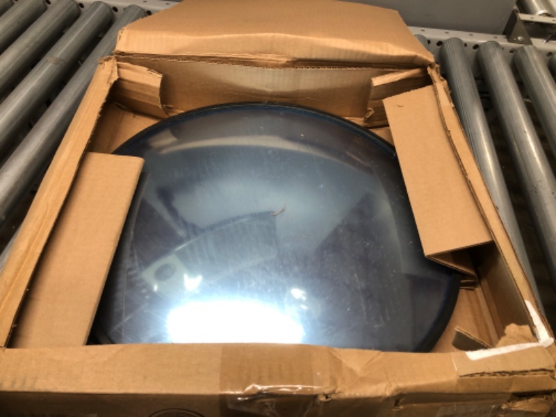 Photo 2 of 12” Acrylic Convex Mirror, Round Indoor Security Mirror for the Garage Blind Spot, Store Safety, Warehouse Side View, and More, Circular Wall Mirror for Personal or Office Use - Vision Metalizers Acrylic Indoor Convex 12 Inch