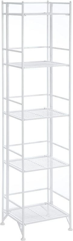 Photo 1 of Convenience Concepts Xtra Storage 5 Tier Folding Metal Shelf, White
MISSING WALL ATTACHING HARDWARE