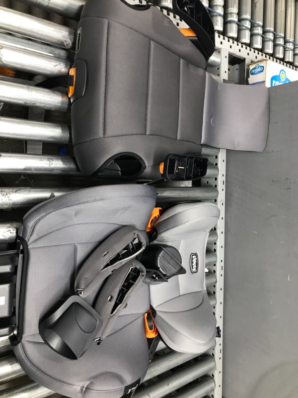 Photo 2 of Chicco KidFit ClearTex Plus 2-in-1 Belt-Positioning Booster Car Seat, Backless and High Back Booster Seat, for Children Aged 4 Years and up and 40-100 lbs. | Drift/Grey
