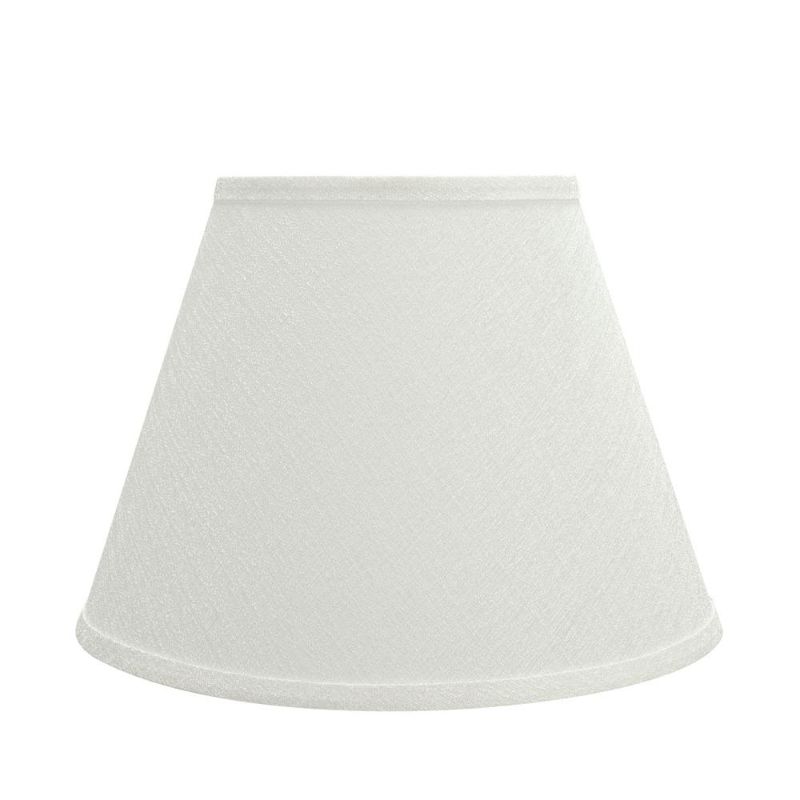 Photo 1 of Aspen Creative Hardback Empire Shaped Spider Construction Lamp Shade in Off White (7" X 13" X 9 1/2")
