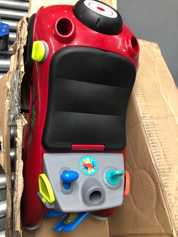 Radio Flyer Busy Buggy, Sit to Stand Toddler Ride On Toy, Ages 13, Red