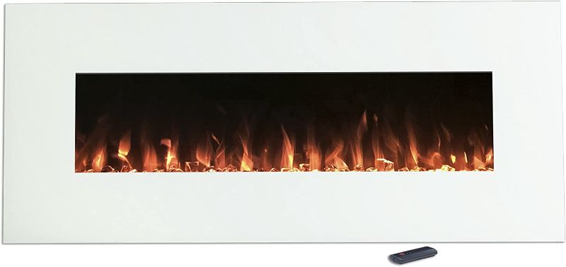 Photo 1 of *TESTED* Electric Fireplace Wall Mounted, Color Changing LED Flame and Remote