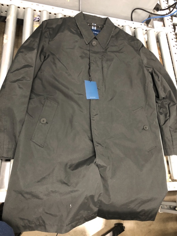 Photo 1 of Black Wool-Blend Liner Raincoat - Men, Size - Large