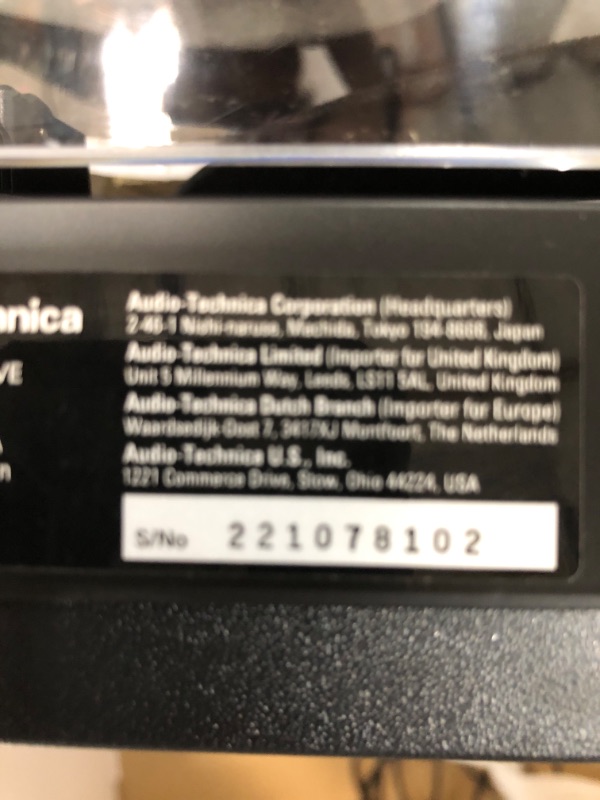 Photo 5 of Audio-Technica AT-LP60X-BK Fully Automatic Belt-Drive Stereo Turntable, Black, Hi-Fi, 2 Speed, Dust Cover, Anti-Resonance, Die-Cast Aluminum Platter