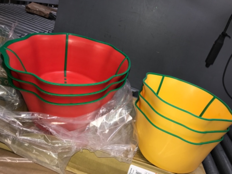 Photo 1 of 6 pc plastic vegetable bowls 