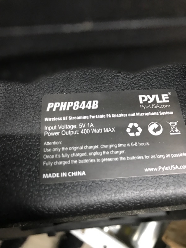 Photo 6 of Pyle® Pphp844b Portable Pa Speaker And Microphone System
