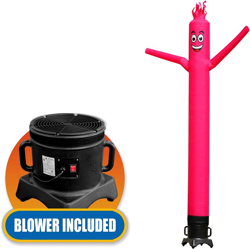 Photo 1 of Sky Dancers 10ft Tall Inflatable Tube Man Complete Set with 1/2HP Blower (Pink)