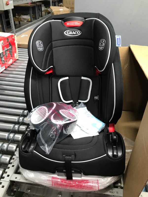 Photo 2 of Graco Atlas 65 2 in 1 Harness Booster Seat | Harness Booster and High Back Booster in One, Glacier , 19x22x25 Inch 