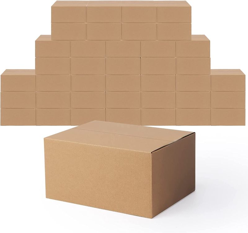 Photo 1 of 40 Pack 8 x 6 x 4 inches Shipping Boxes Small Cardboard Boxes, Brown