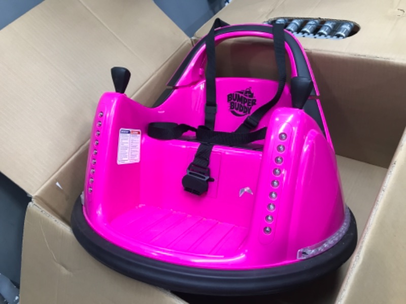 Photo 2 of **MISSING CHARGER** Ride On Electric Bumper Car for Kids & Toddlers, 12V 2-Speed, Ages 1, 2, 3, 4, 5 Year Old Girls Christmas Toys : Baby Bumping Toy Cars & Remote -...
