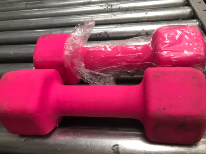 Photo 2 of **DAMAGED** Portzon dumbbells PINK 12-Pound, Pair