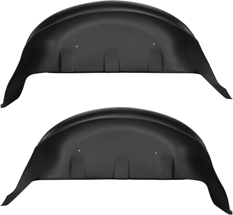 Photo 1 of **UNIT BENT** REVIEW PHOTOS** Husky Liners Wheel Well Guards | Rear Wheel Well Guards - Black | 79131 | Fits 2017-2022 Ford F-250/F-350 Super Duty 2 Pcs
