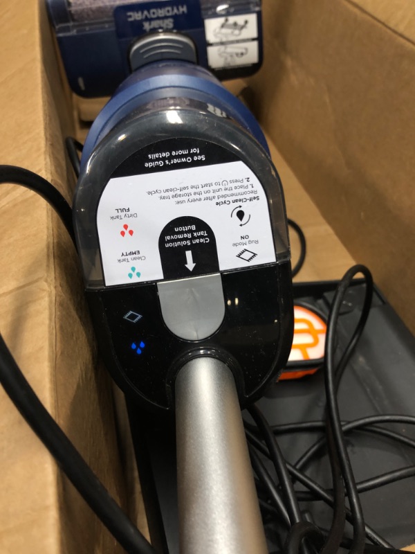 Photo 3 of *** TESTED*** Shark WD101 HydroVac XL 3-in-1 Vacuum, Mop & Self-Cleaning System with Antimicrobial Brushroll* & Solution for Multi-Surface Cleaning, Perfect for Hardwood, Tile, Marble, Area Rug & More, Corded, Navy