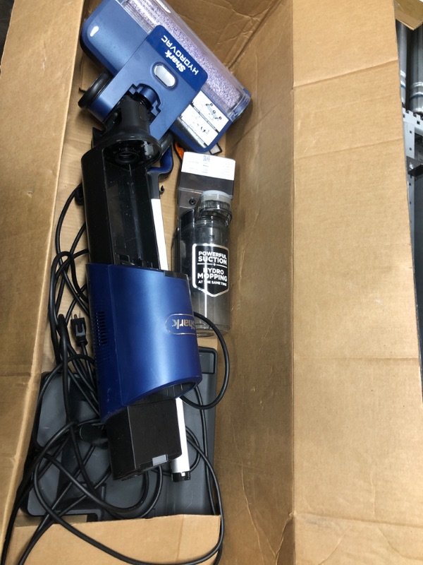 Photo 4 of *** TESTED*** Shark WD101 HydroVac XL 3-in-1 Vacuum, Mop & Self-Cleaning System with Antimicrobial Brushroll* & Solution for Multi-Surface Cleaning, Perfect for Hardwood, Tile, Marble, Area Rug & More, Corded, Navy