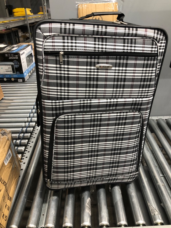 Photo 2 of Rockland 4-pc. Softside Luggage Set - Black Plaid