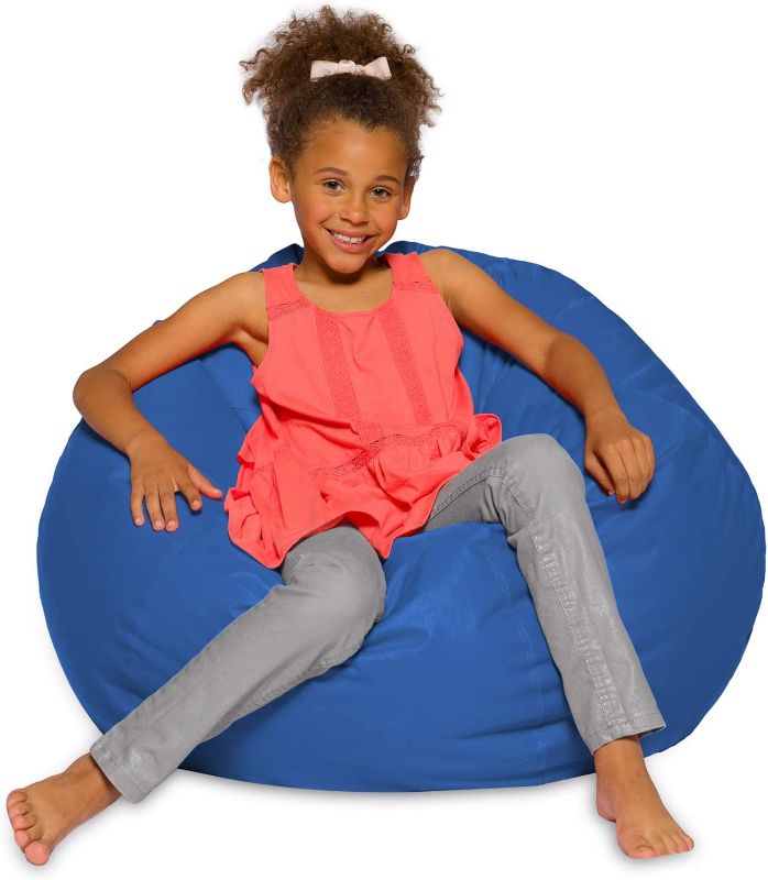 Photo 1 of Posh Creations Beanbags Bean Bag Chair, Large-38in, Solid Royal Blue (YBLG-BP008)
