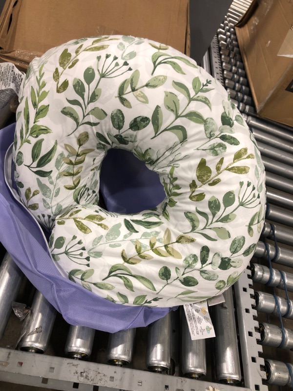 Photo 3 of Boppy Nursing Pillow and Positioner—Original | Green Foliage | Breastfeeding, Bottle Feeding, Baby Support | with Removable Cotton Blend Cover