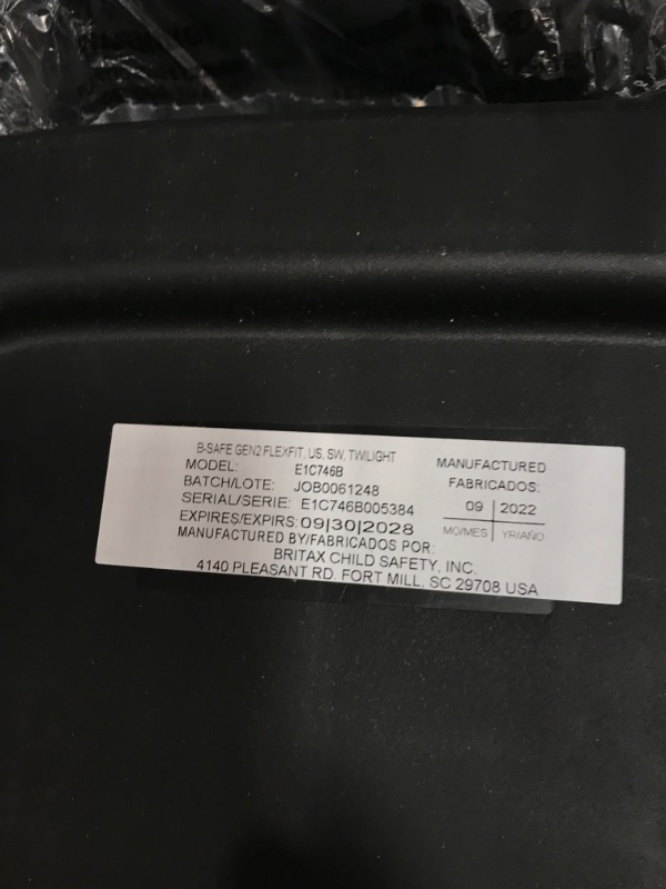 Photo 3 of Britax B-Safe Gen2 FlexFit Infant Car Seat - Twilight SafeWash

