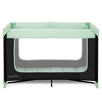 Photo 1 of Dream On Me Zodiak Portable Playard in Mint, Lightweight, Packable and Easy Setup Baby Playard, Breathable Mesh Sides and Soft Fabric - Comes with a Removable Padded Mat
