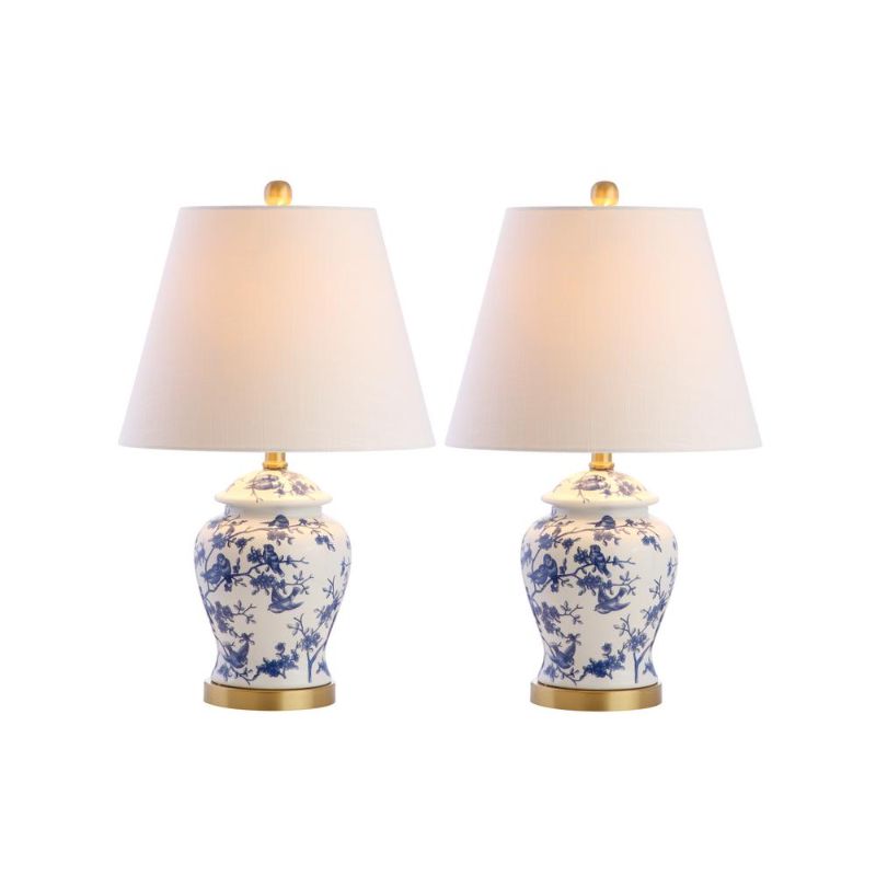 Photo 1 of Penelope Chinoiserie Table Lamp, Set of 2 - Blue
