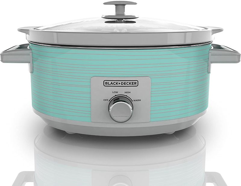 Photo 1 of BLACK+DECKER SC2007D Slow Cooker, 7 quart, Teal Wave
