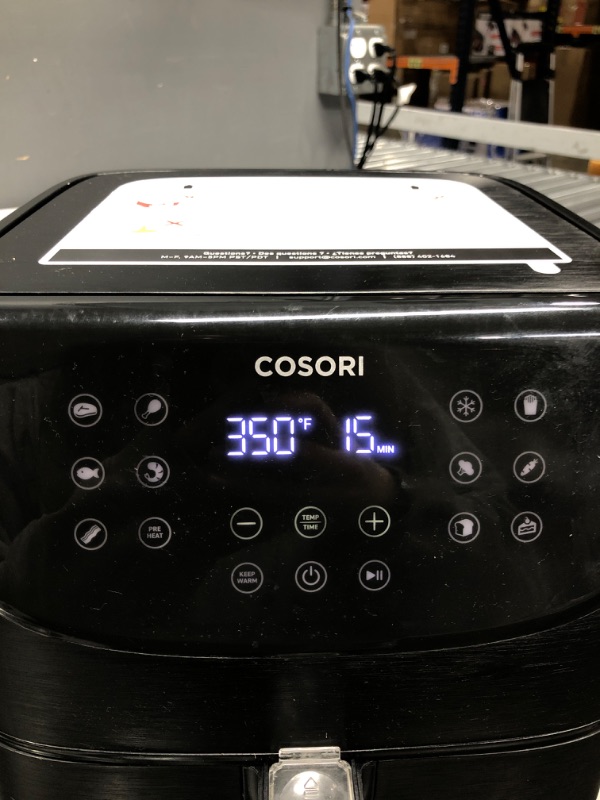 Photo 3 of COSORI Pro Smart Air Fryer 5.8QT 11-in-1 Cooking Presets (800+ Online Recipes) , APP and Touch Screen Control, Works with Alexa & Google Assistant, Dishwasher-Safe Square Basket