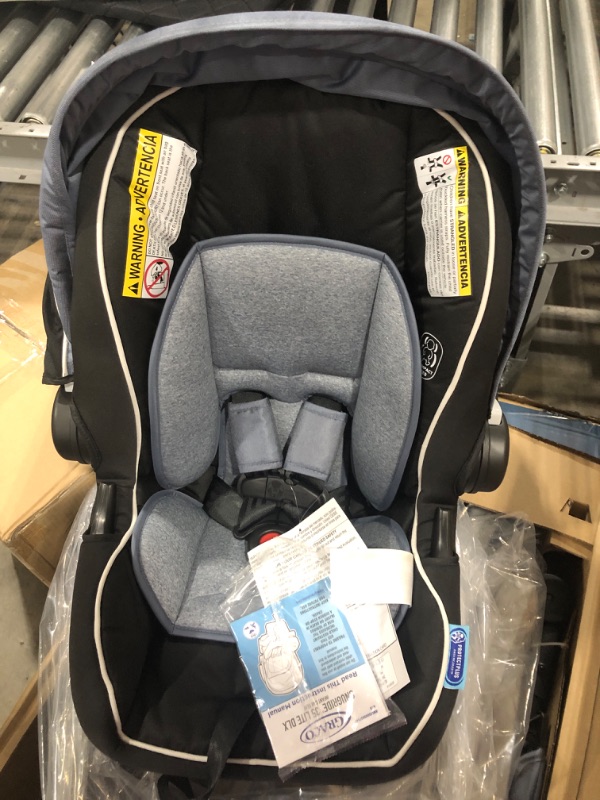 Photo 3 of Graco Modes Pramette Travel System, Includes Baby Stroller with True Pram Mode, Reversible Seat, One Hand Fold, Extra Storage, Child Tray and SnugRide 35 Infant Car Seat, Ellington Pramette Ellington