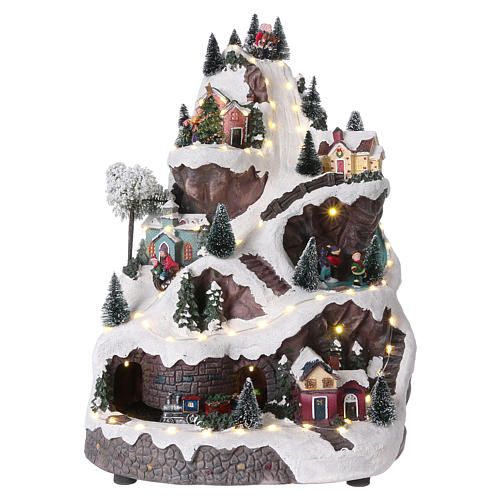 Photo 1 of Allgala Crafted Polyresin Christmas House Collectable Figurine with USB and Battery Dual Power Source-