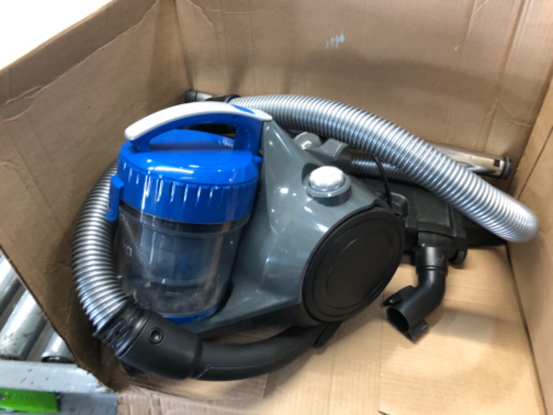 Photo 1 of *nonfunctional* eureka WhirlWind Bagless Canister Vacuum Cleaner, Lightweight Vac for Carpets and Hard Floors, Blue
