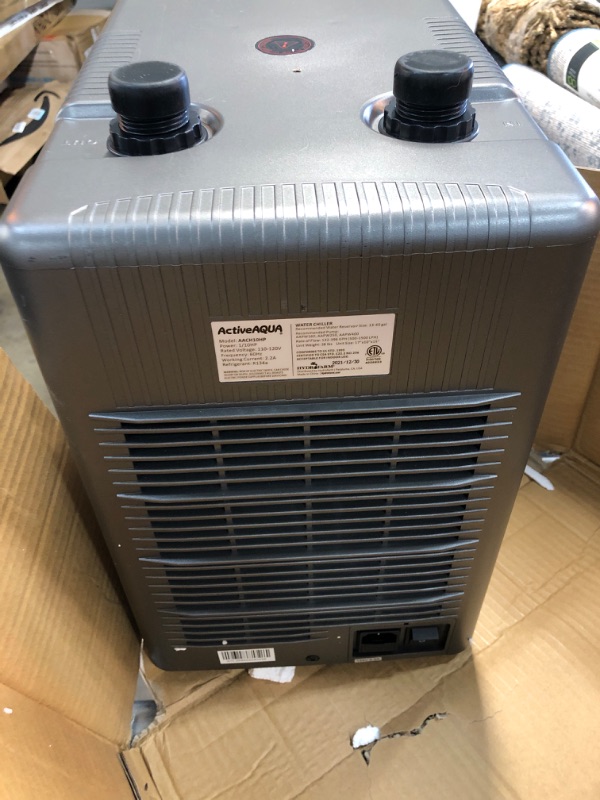 Photo 3 of Active Aqua AACH10HP Water Chiller Cooling System, 1/10 HP, Rated per hour: 1,020 BTU, User-Friendly,Black Active Aqua Chiller 1/10 HP 1/10 HP Black