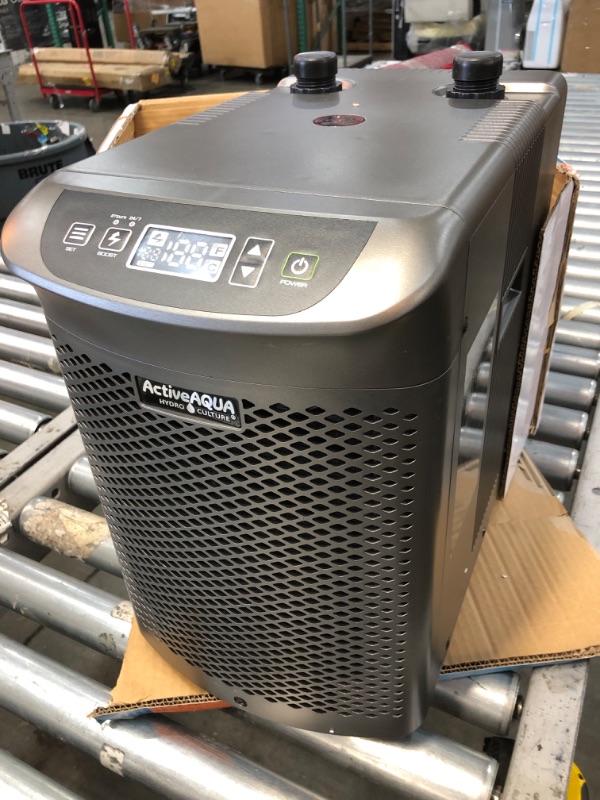 Photo 2 of Active Aqua AACH10HP Water Chiller Cooling System, 1/10 HP, Rated per hour: 1,020 BTU, User-Friendly,Black Active Aqua Chiller 1/10 HP 1/10 HP Black