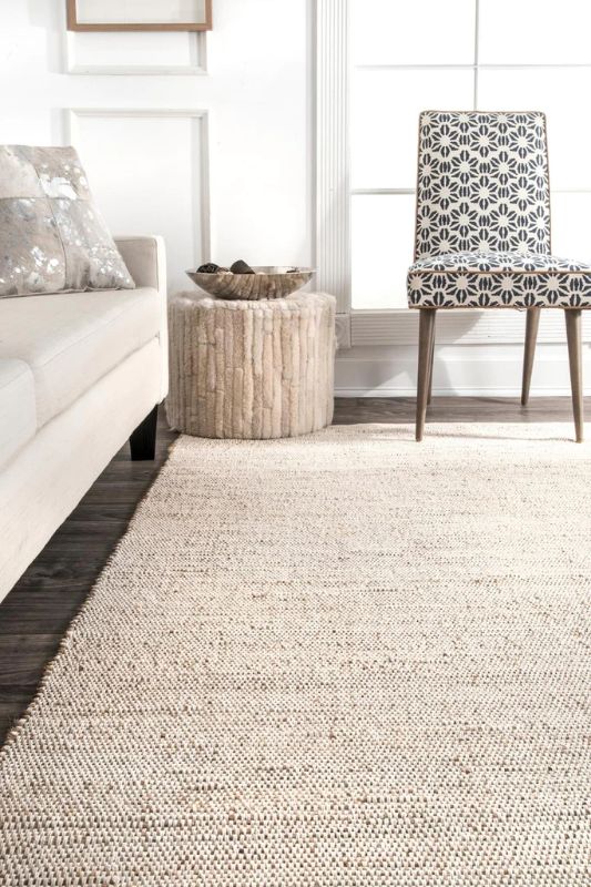 Photo 1 of Nuloom Jute And Cotton 6' X 9' Rectangle Area Rugs In Natural 200HMMT01A-609
