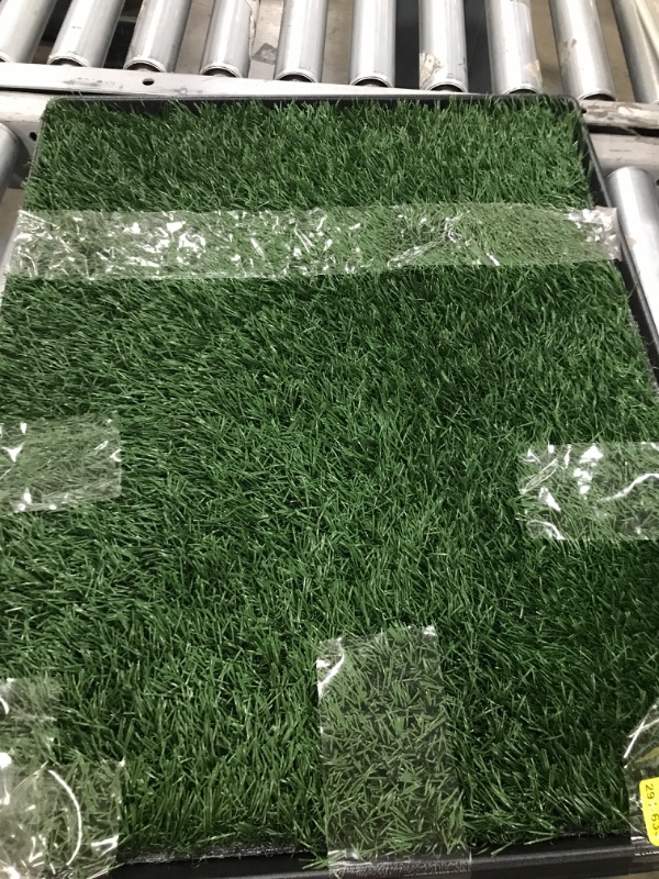 Photo 1 of Artificial Grass Puppy Pee Pad for Dogs and Small Pets - 20x25 Reusable 3-Layer Training Potty Pad with Tray - Dog Housebreaking Supplies by PETMAKER