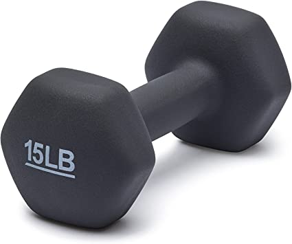 Photo 1 of **ONLY 1 Amazon Basics Neoprene Workout Dumbbell Grey 15-Pound