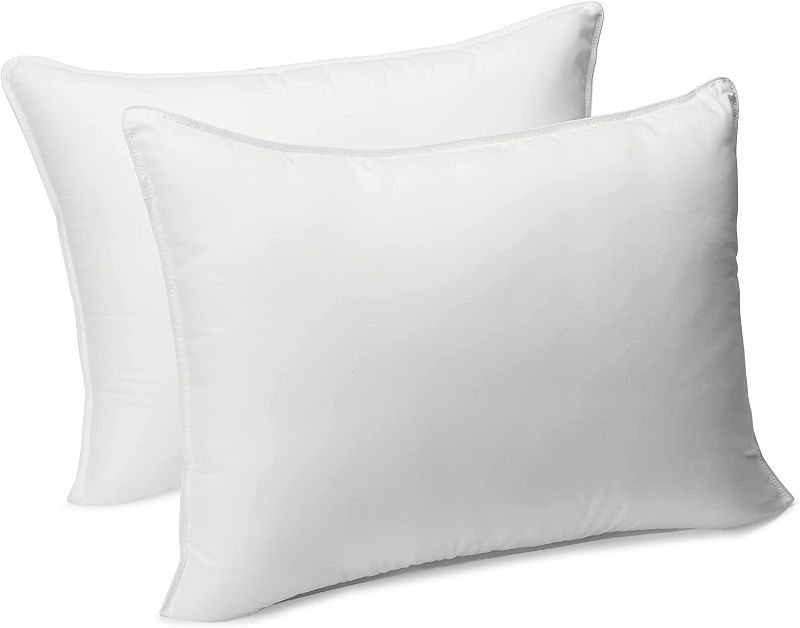 Photo 1 of *** USED ****
Amazon Basics Down Alternative Bed Pillows, Medium Density for Back and Side Sleepers - Standard, 2-Pack,white
