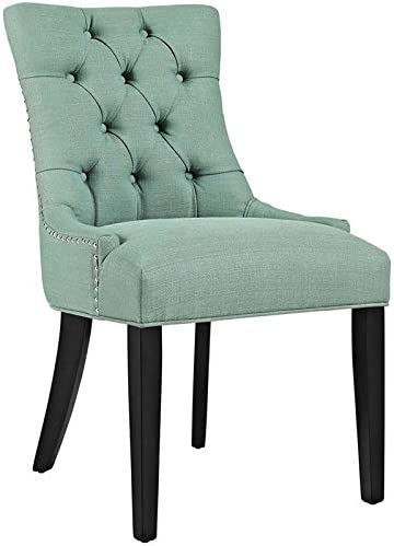 Photo 1 of **** USED ****
Modway Regent Modern Elegant Button-Tufted Upholstered Fabric with Nailhead Trim, Dining Side Chair, Laguna
