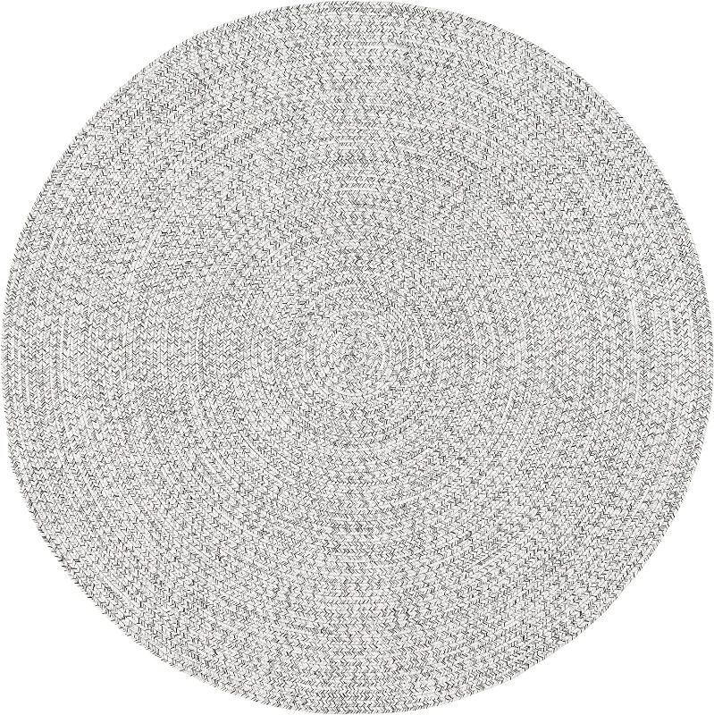 Photo 2 of **** NEW ****
nuLOOM Wynn Braided Indoor/Outdoor Area Rug, 7' 6" x 9' 6" Oval, Ivory 7' 6" x 9' 6" Oval Ivory