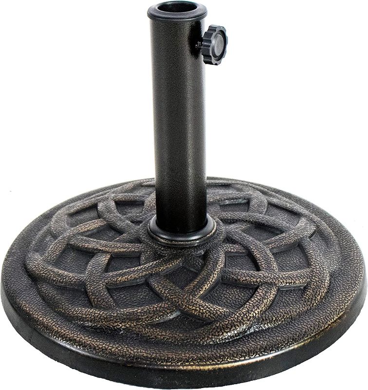 Photo 1 of BACKYARD EXPRESSIONS PATIO · HOME · GARDEN 911554 21 Pound Umbrella Base, Bronze
