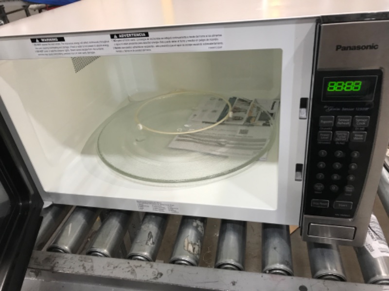 Photo 2 of *MINOR DAMAGE* Panasonic Microwave Oven NN-SN966S Stainless Steel Countertop/Built-In with Inverter Technology and Genius Sensor, 2.2 Cubic Foot, 1250W
