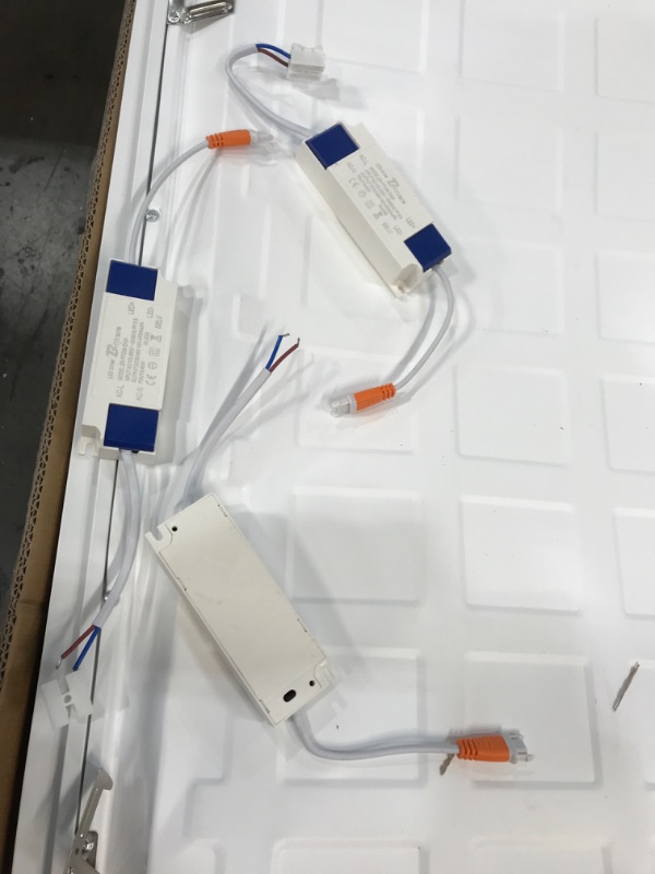 Photo 1 of **DAMAGED UNITS** 4 Pack LED Flat Panel Light 2x4FT, 80W 8000LM Recessed Backlit Troffer Lights, Flush or Drop Ceiling Install, 5000K Daylight 50000H Lifetime, Dust-proof Commercial Grade Lighting Fixture-by BRILLIRARE