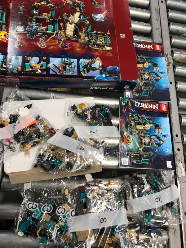 Photo 3 of **MISSING PARTS** LEGO NINJAGO Temple of The Endless Sea 71755 Building Kit; Underwater Playset Featuring NINJAGO Kai and Snake Toy; New 2021 (1,060 Pieces) Frustration-Free Packaging