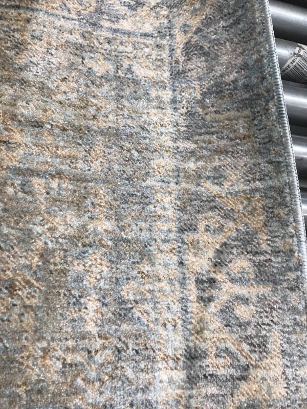 Photo 2 of Angela Rose x Loloi Blake Collection BLA-01 Sky / Beige, Transitional 2'-7" x 10'-0" Runner Rug Sky / Beige 2'-7" x 10'-0"