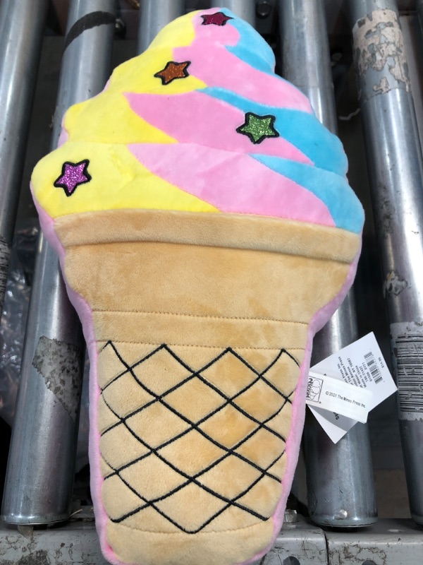 Photo 2 of 2 Scoops Sparkly Cone Fleece and Glitter Plush