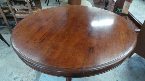 Photo 4 of ***TABLE TOP ONLY*** Victorian Mahogany Center Table
