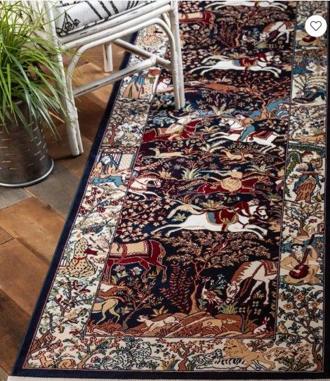 Photo 1 of 3' x 13' Nain Design Runner Rug

