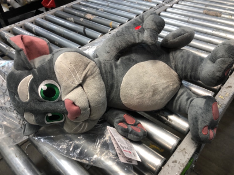 Photo 1 of Dragon-i Toys Talking Tom Animated Interactive Stuffed Cuddly Plush Toy with Talkback 24'', Grey, (80802)
