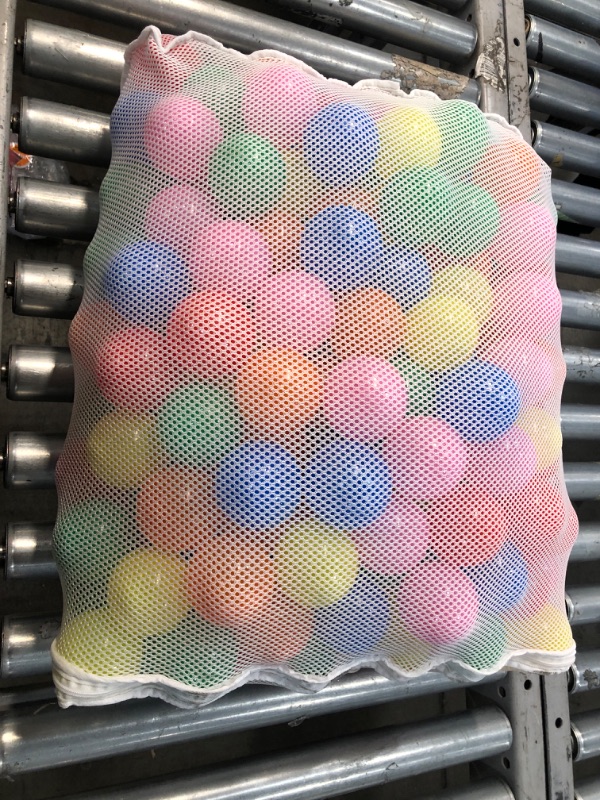 Photo 2 of Click N' Play Ball Pit Balls for Kids, Plastic Refill Balls, 200 Pack, Phthalate and BPA Free, Includes a Reusable Storage Bag with Zipper, Bright Colors, Gift for Toddlers and Kids