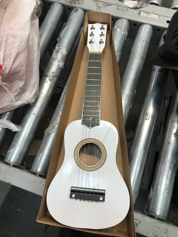 Photo 1 of ARTIBETTER 21 Inch Guitar Small Acoustic Guitar for Beginners 6- String Wooden Guitar White