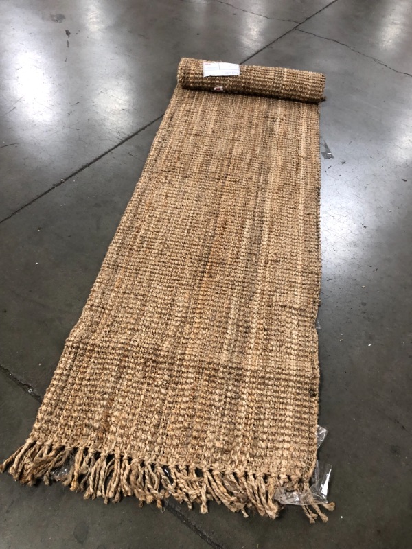 Photo 3 of **used item- needs cleaning**
nuLOOM Daniela Farmhouse Chunky Jute Runner Rug, 2' 6" x 8', Natural
