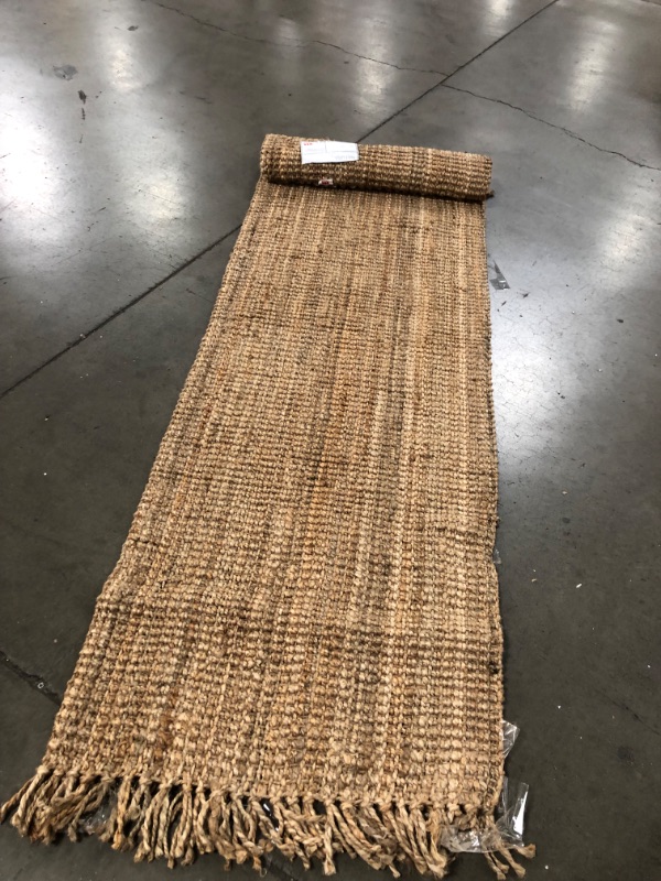 Photo 2 of **used item- needs cleaning**
nuLOOM Daniela Farmhouse Chunky Jute Runner Rug, 2' 6" x 8', Natural
